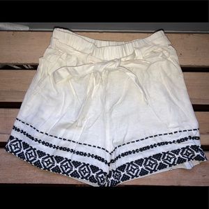 Lucky brand white linen shorts